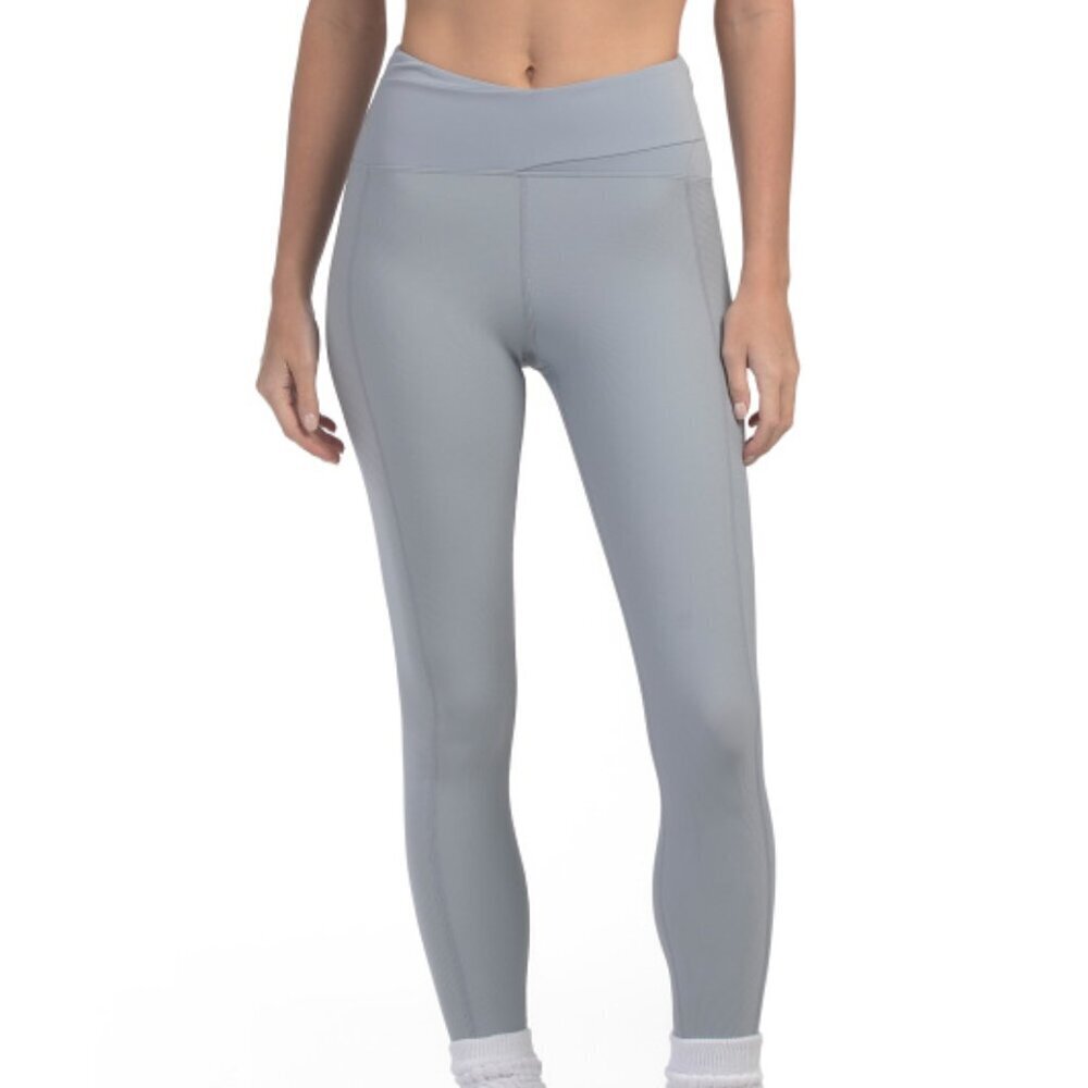 NWT$198 L*SPACE 2-PC SET Rush Sports Bra & Mercer Leggings Ribbed Haze Blue SML - Picture 7 of 11